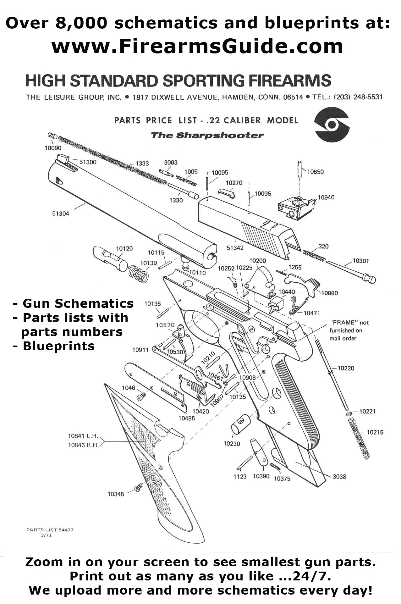 Fusil Plan Beta Chicago 1921 Spring 0,5 J