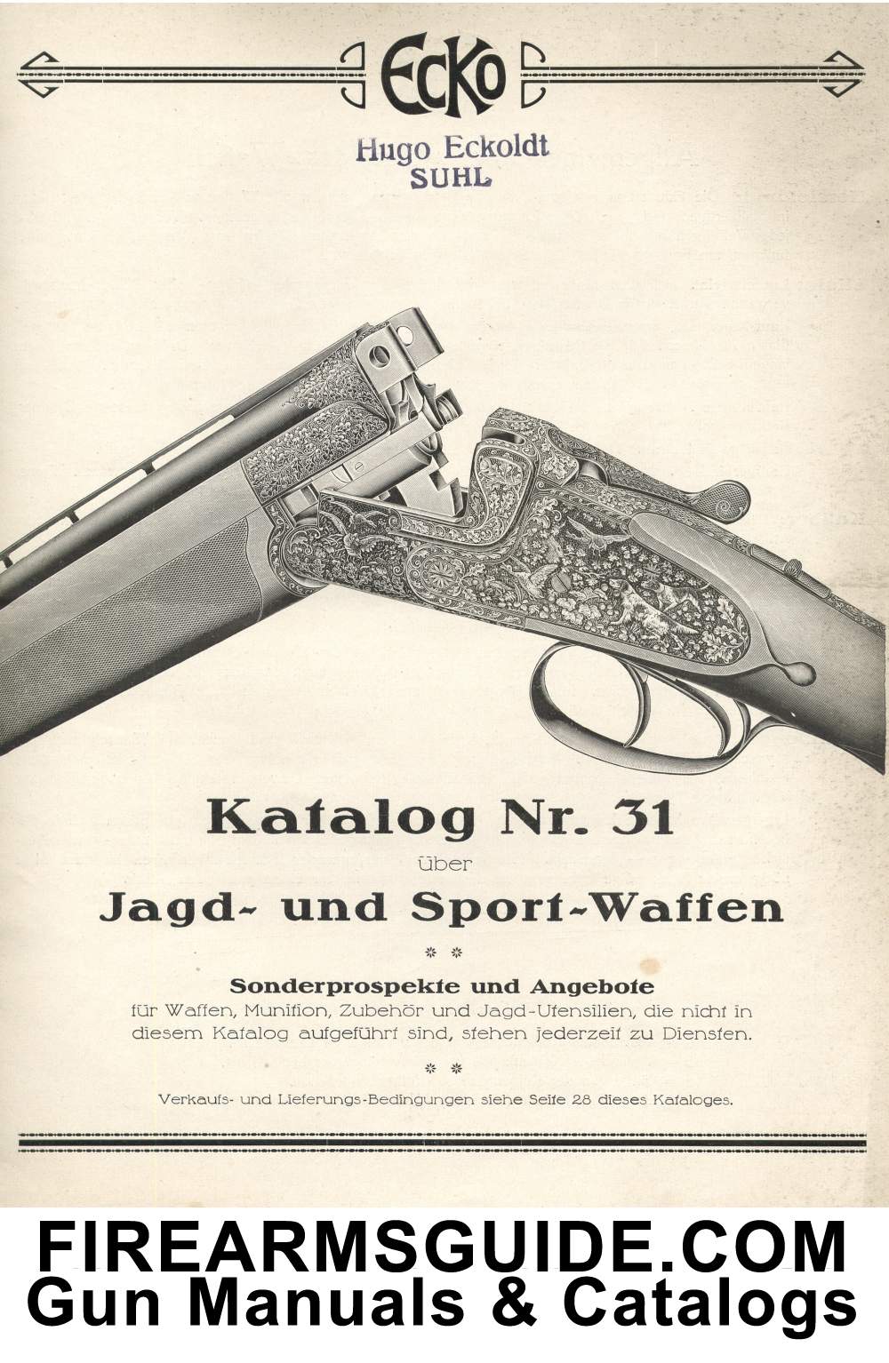 1967 Models 580-581-582 Folder, Vintage Gun Catalogs