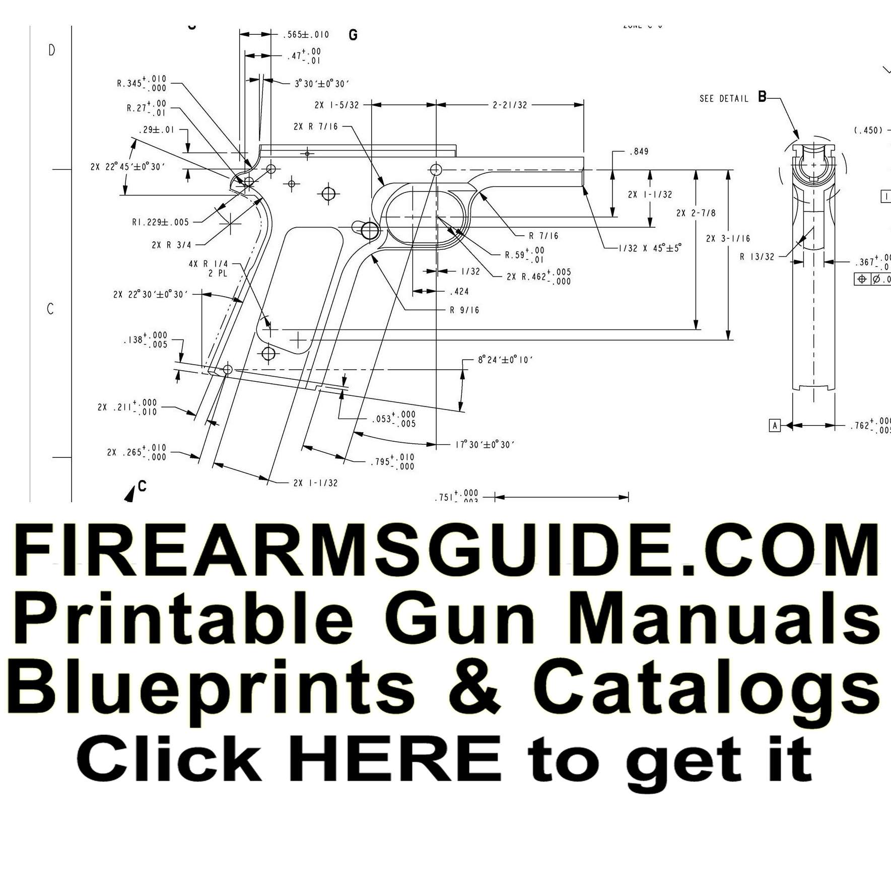 Printable Gun Manuals, Blueprints, Schematics and Guns & Ammo Catalogs