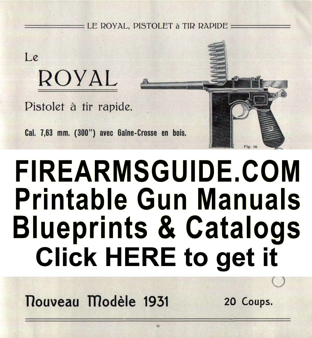 Printable Gun Manuals, Blueprints, Schematics and Catalogs