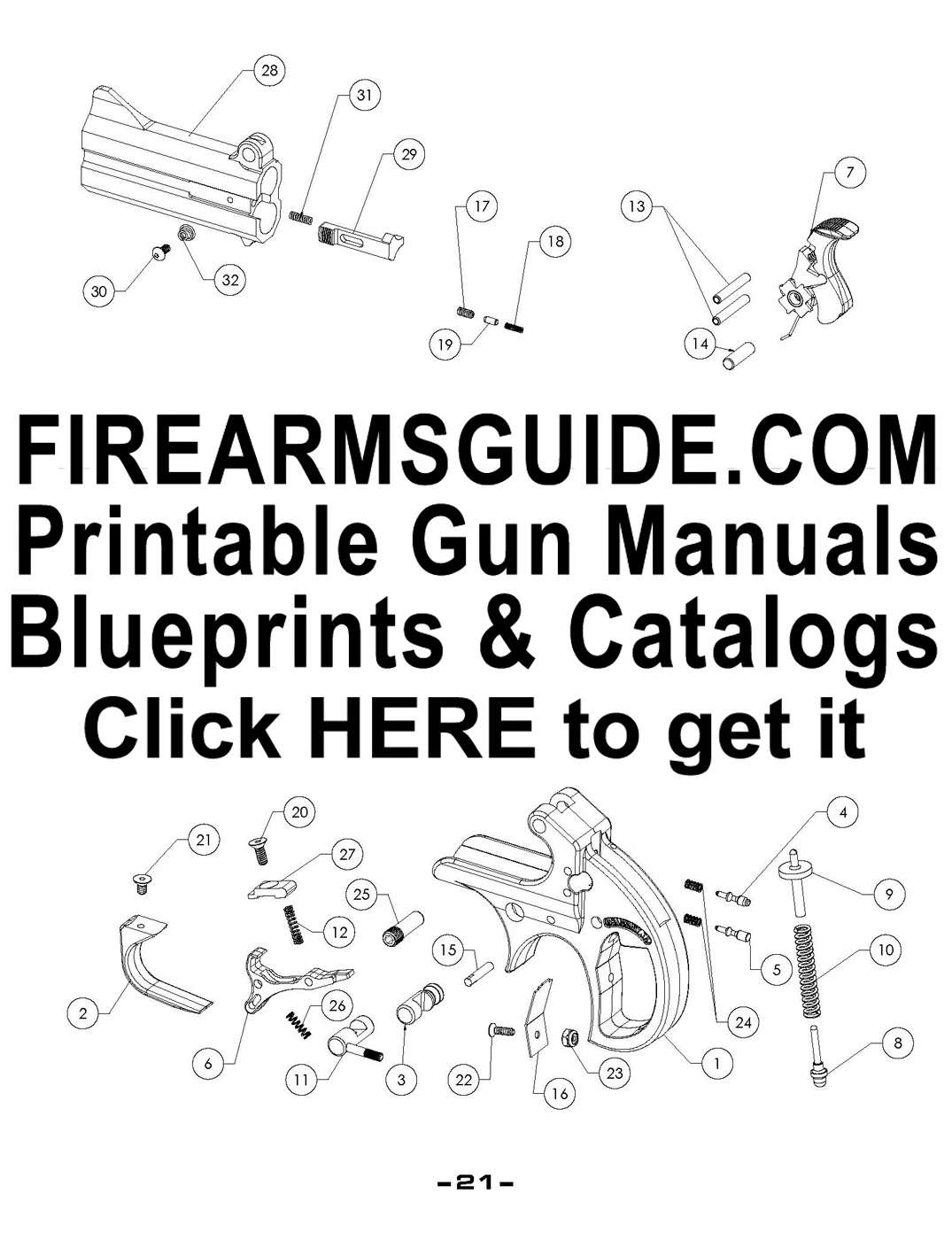 Printable Gun Manuals, Blueprints, Schematics and Guns & Ammo Catalogs