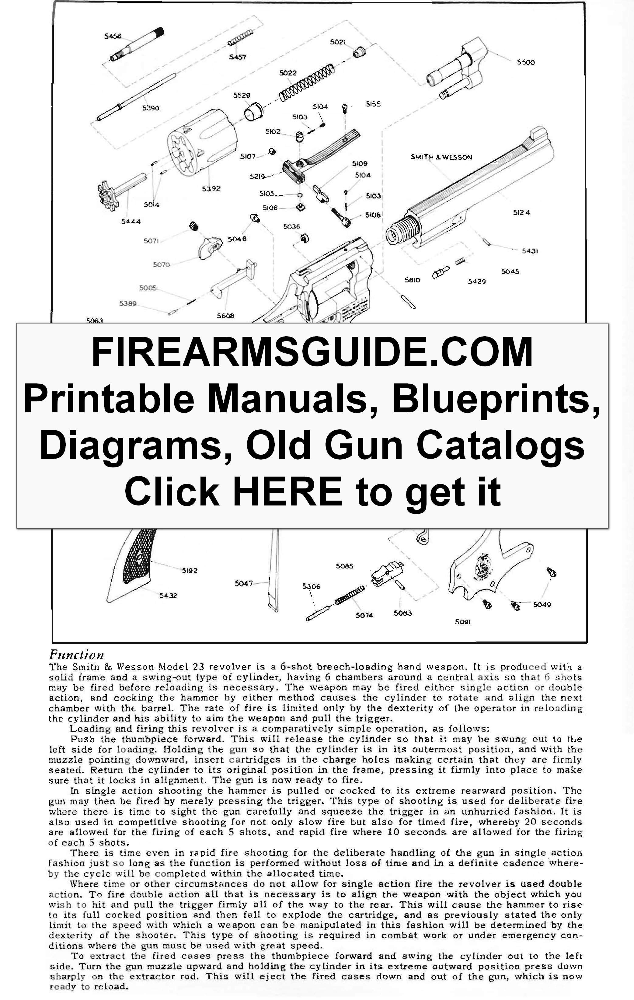 Over 26,400 Printable Gun Parts Diagrams, Parts Lists, and Blueprints ...