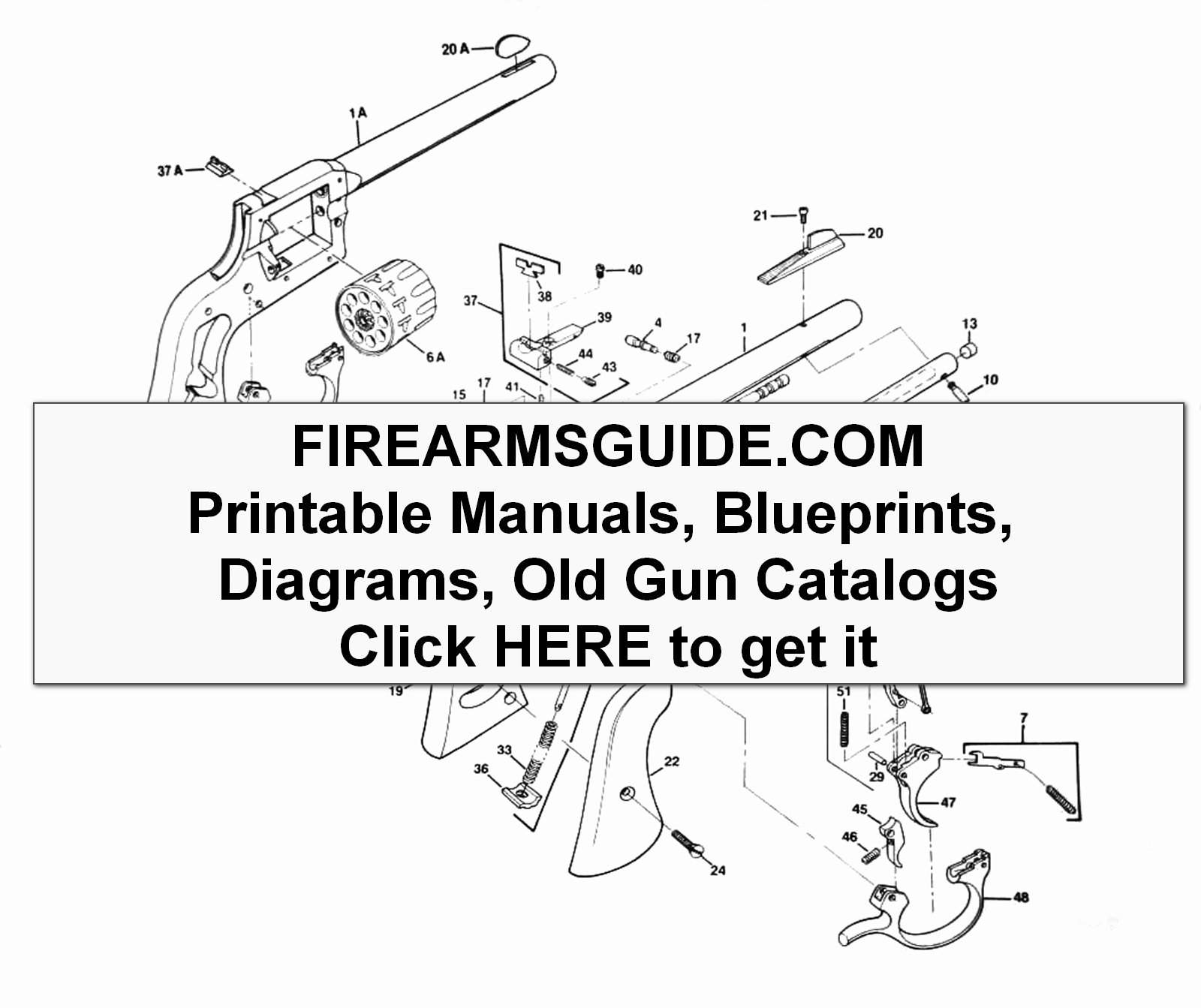 Over 26,400 Printable Gun Parts Diagrams, Parts Lists, and Blueprints ...
