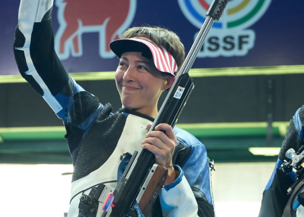 Paris 2024 Olympic Medalist Sagen Maddalena Tops Podium at ISSF Lima World Cup