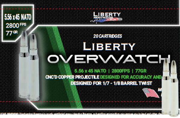 Liberty Ammunition Launches New OverWatch 5.56 Rifle Round