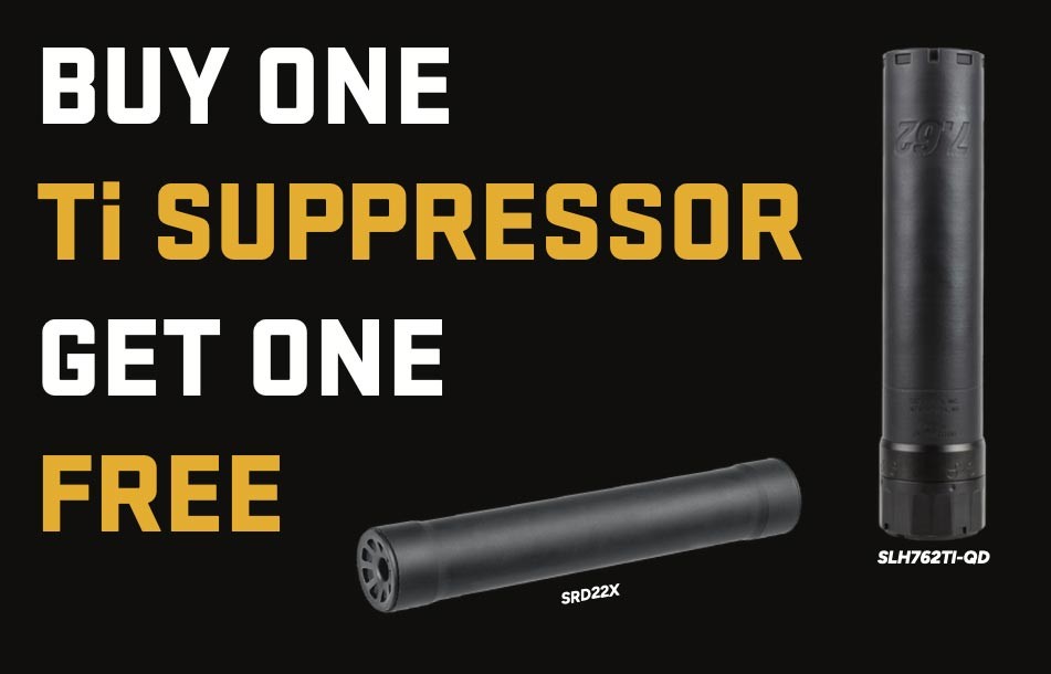 Purchase a Qualifying SLH Suppressor, Receive a Free SRD22X Suppressor